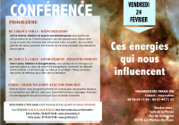Conférences : Ces énergies qui nous influencent.