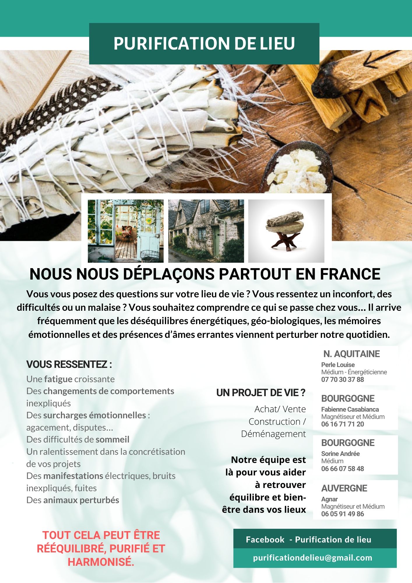 PURIFICATION DE LIEU